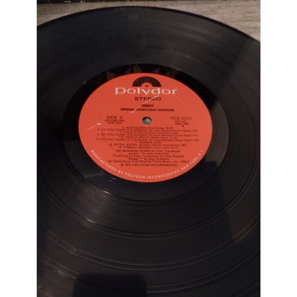 THE WHO's TOMMY the Movie 2- Vinyl Record Set Lyric Sleeves PD2 9502 - Picture 3 of 7